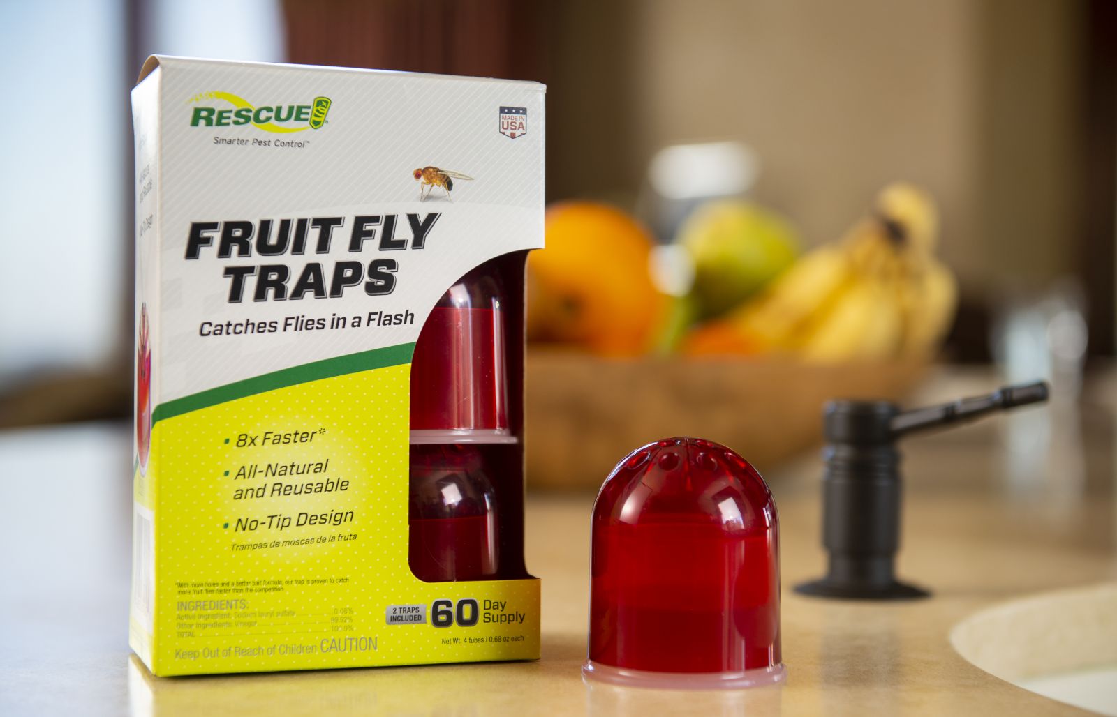 Rescue Reusable Fruit Fly Trap - Power Townsend Company